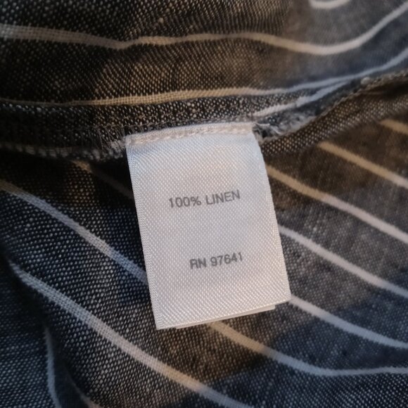 J. JILL love linen plus mixed stripes tunic top (4X) - Picture 11 of 16